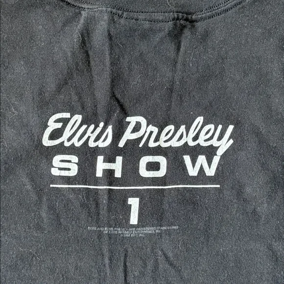 VINTAGE 1996 ELVIS PRESLEY SHOW 1 CONCERT BAND TEE SINGLE STITCH MENS XL - Picture 7 of 7